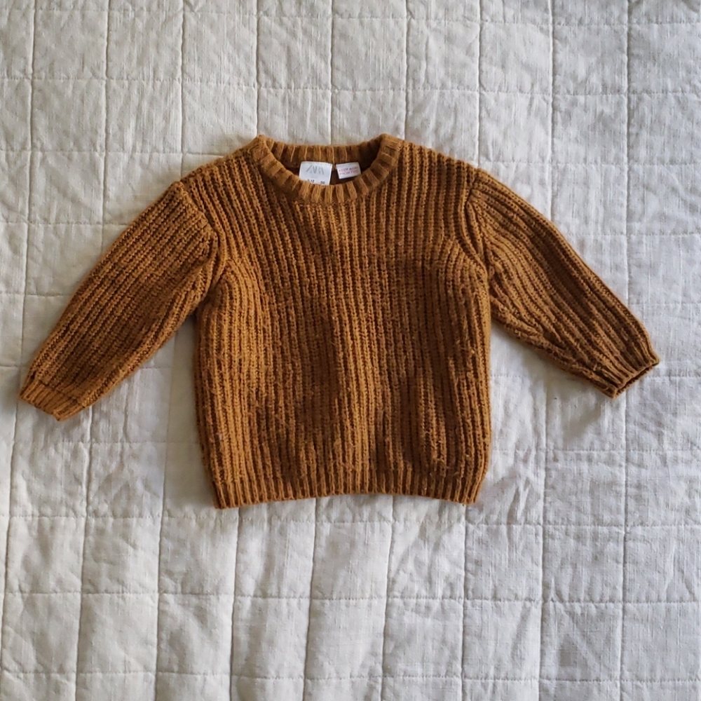 Zara knitted baby sweater